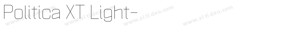 Politica XT Light字体转换